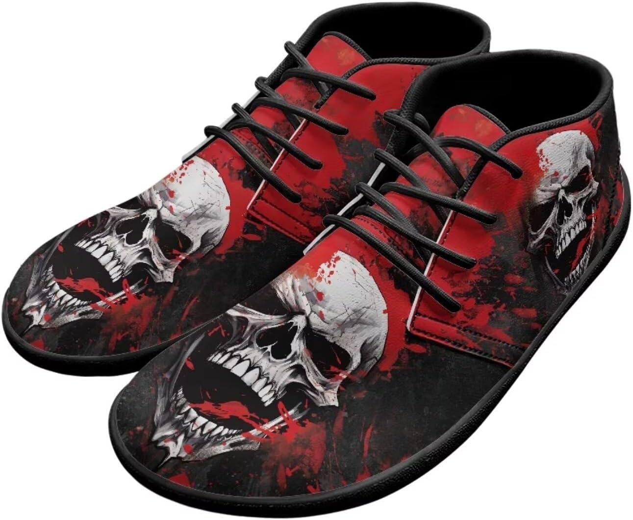 

Мужские кроссовки Men's Skull Barefoot с голой пяткой, с широким носком, для ходьбы, минималистичные кроссовки-тренеры с подошвой без подъема Pointodoor, Skull Bloodstain