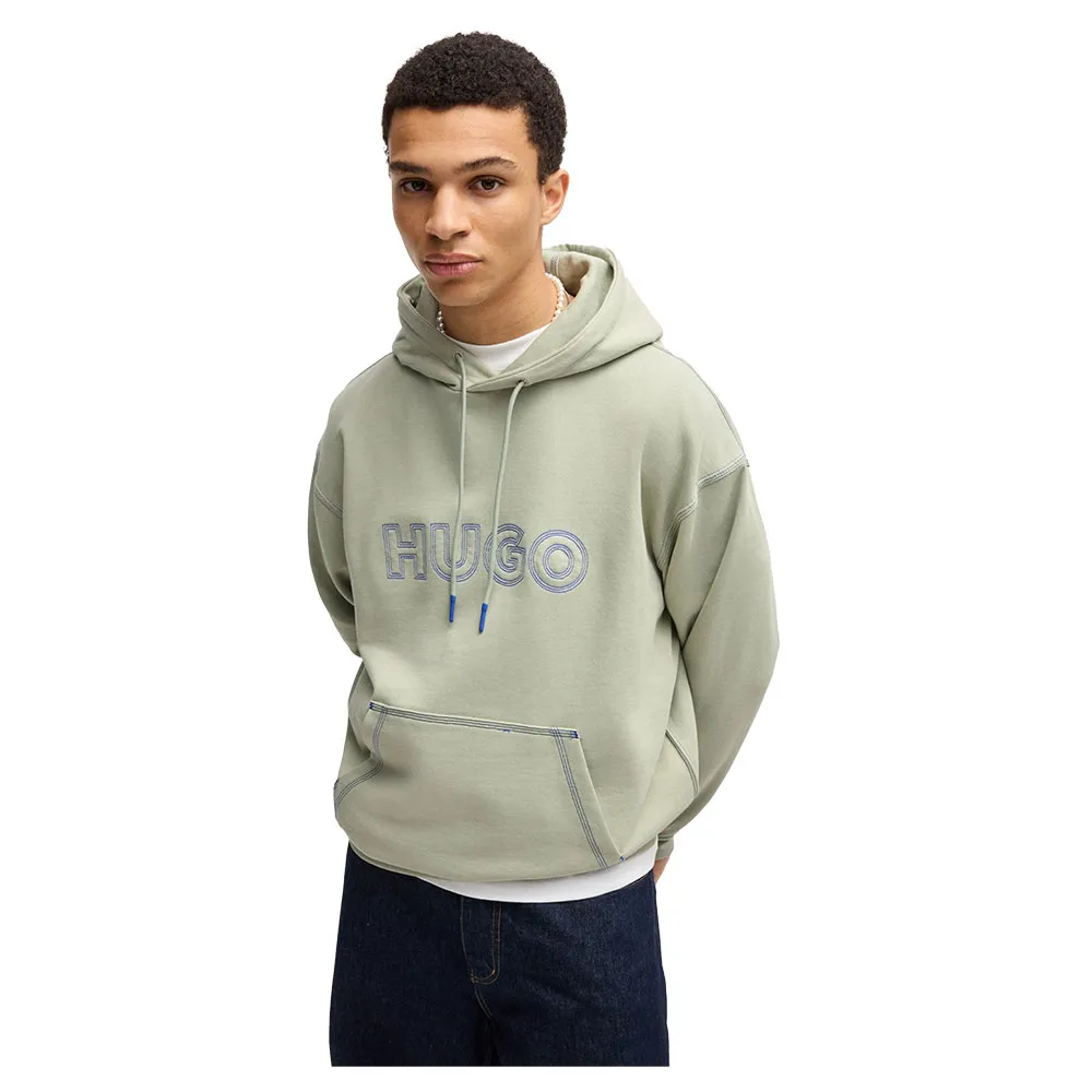 

Худи HUGO Nit Logo 01 BLUE, зеленый