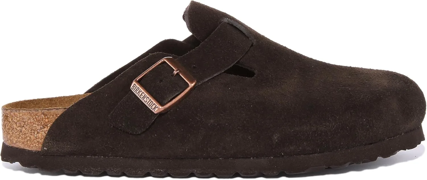 Классические сабо Birkenstock Boston унисекс для взрослых, коричневый — фото 4