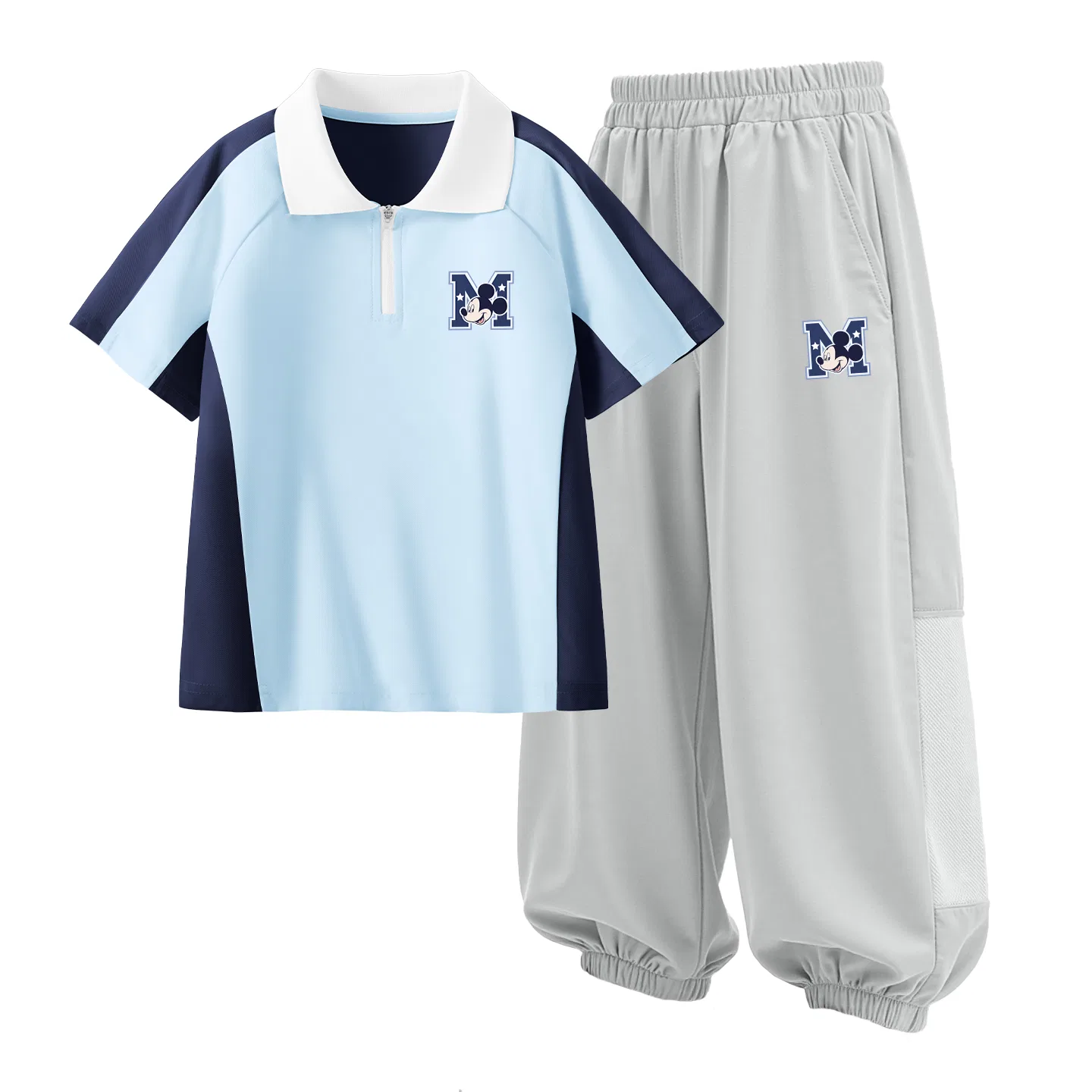 Детский спортивный костюм Casual Sportswear 2 Piece Set Disney, Di Star Suit K Deep Sea Blue+Di Star Suit K Misty Mountain Gray