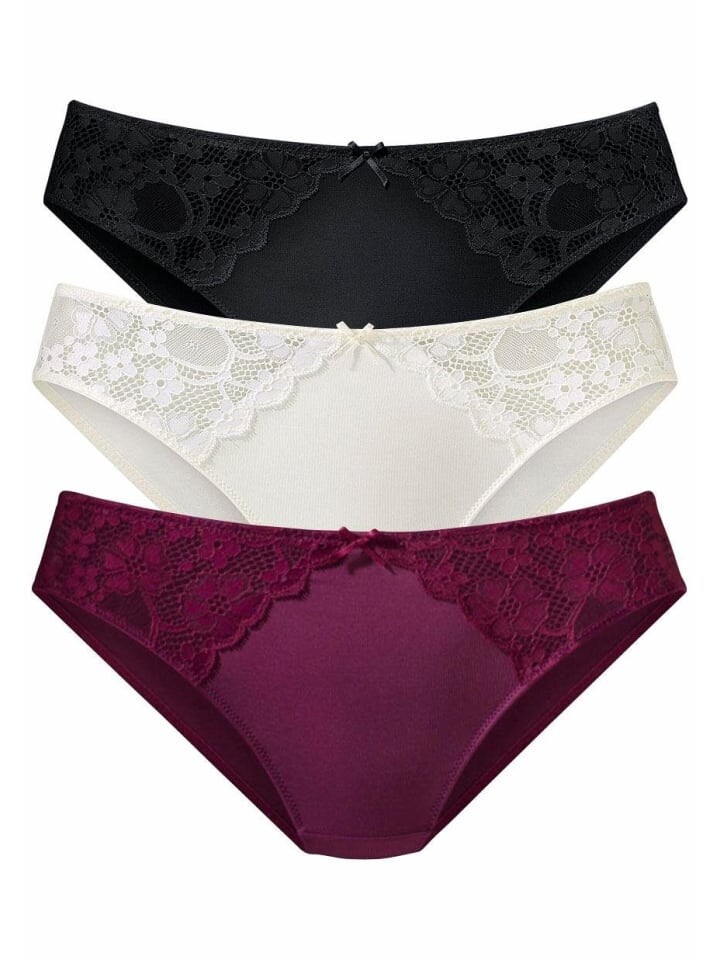 

Трусы PETITE FLEUR Slip, цвет beere+creme+schwarz