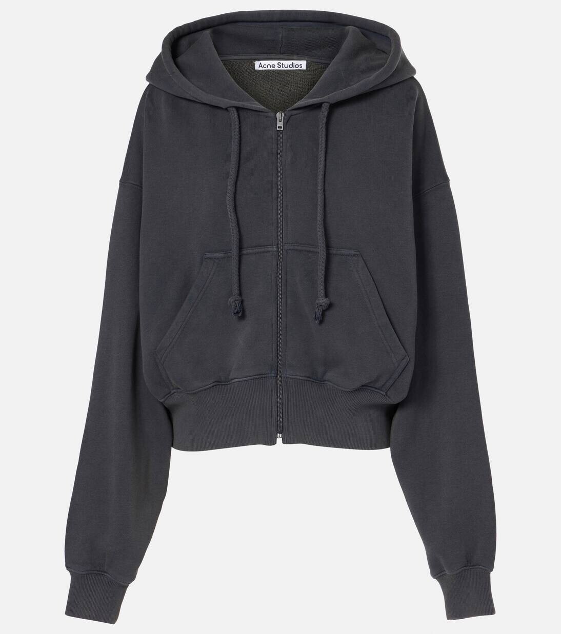 

Толстовка с капюшоном из хлопкового джерси Felly Acne Studios, цвет ocean blue