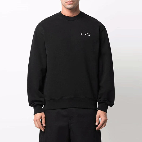 Толстовка men's caravaggio painting round neck black Off-White, черный — фото 2