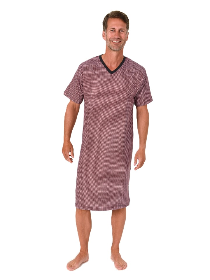 

Ночная рубашка с короткими рукавами, больших размеров, красного цвета NORMANN