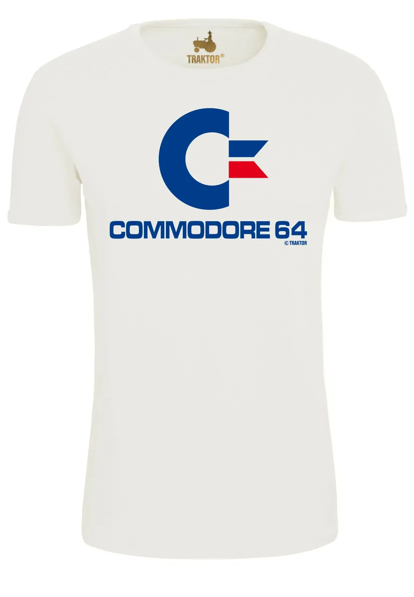 

Футболка Logoshirt "Commodore" с игровым принтом, белый