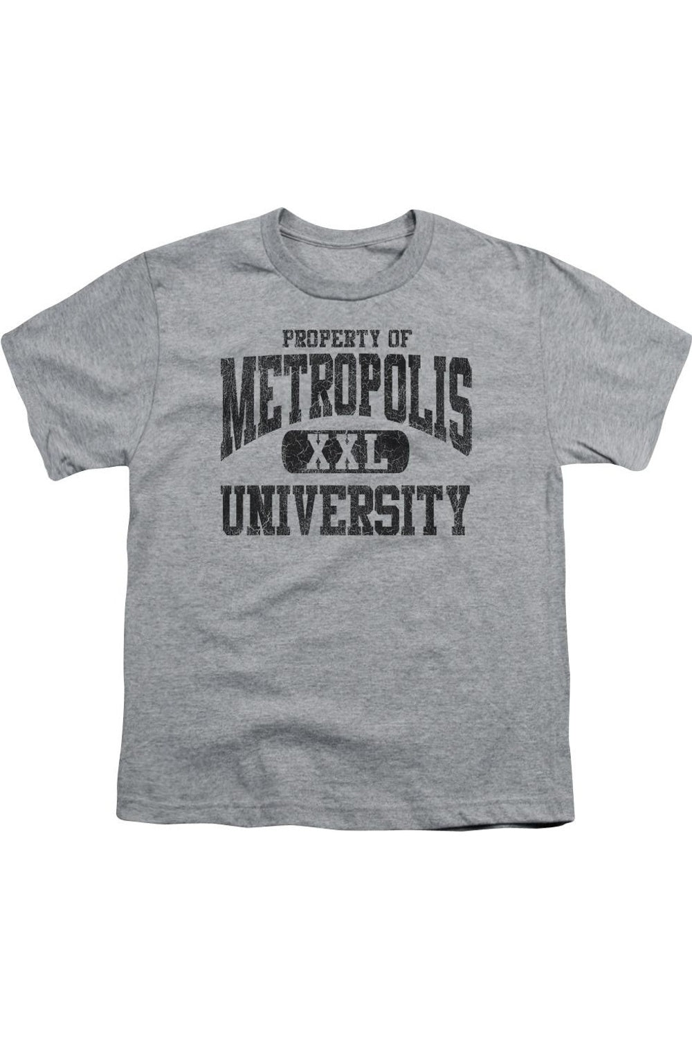 

Футболка с коротким рукавом для детей Superman Property Of Metropolis University Gildan, Athletic Heather