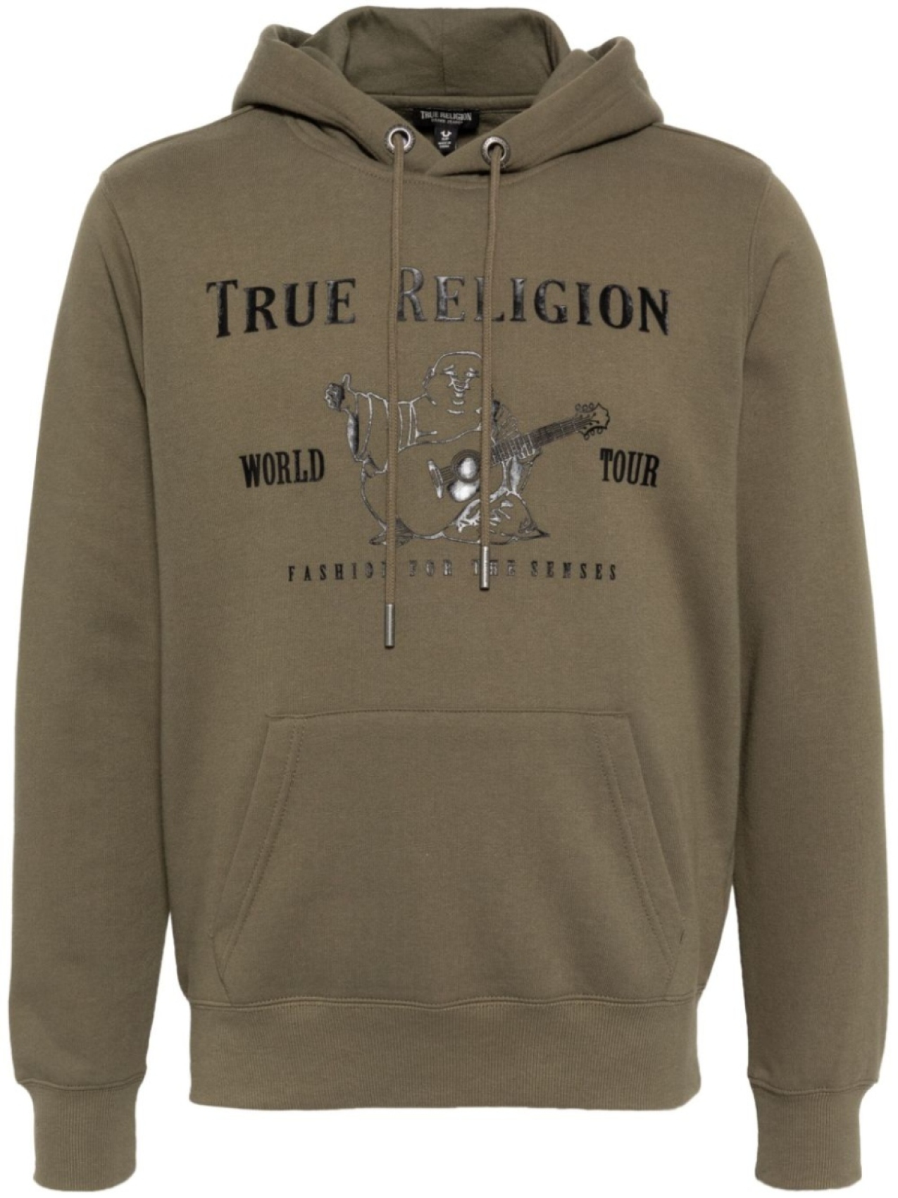 

Худи с принтом True Religion, зеленый