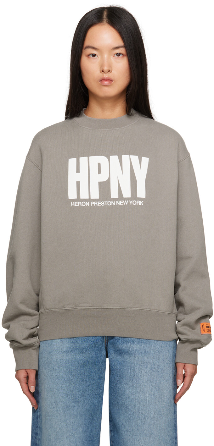 

Серый свитшот HPNY Heron Preston