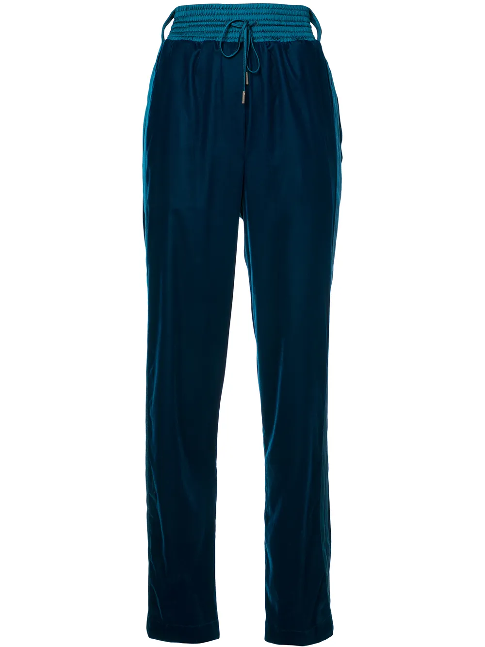 

Брюки с завышенной талией и кулиской OFF-WHITE, синий