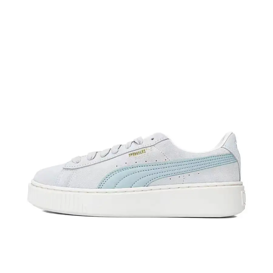 

Кроссовки Puma Skateboarding Shoes Women's Low-top Gray, голубой, Синий, Кроссовки Puma Skateboarding Shoes Women's Low-top Gray, голубой