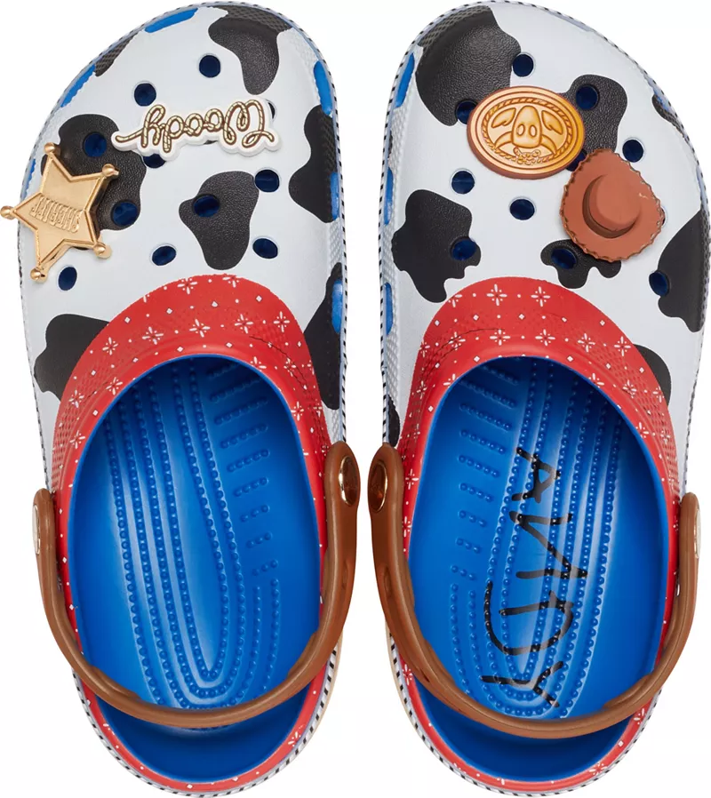 

Классические сабо Crocs «История игрушек» Woody для малышей, цвет Blue Jean