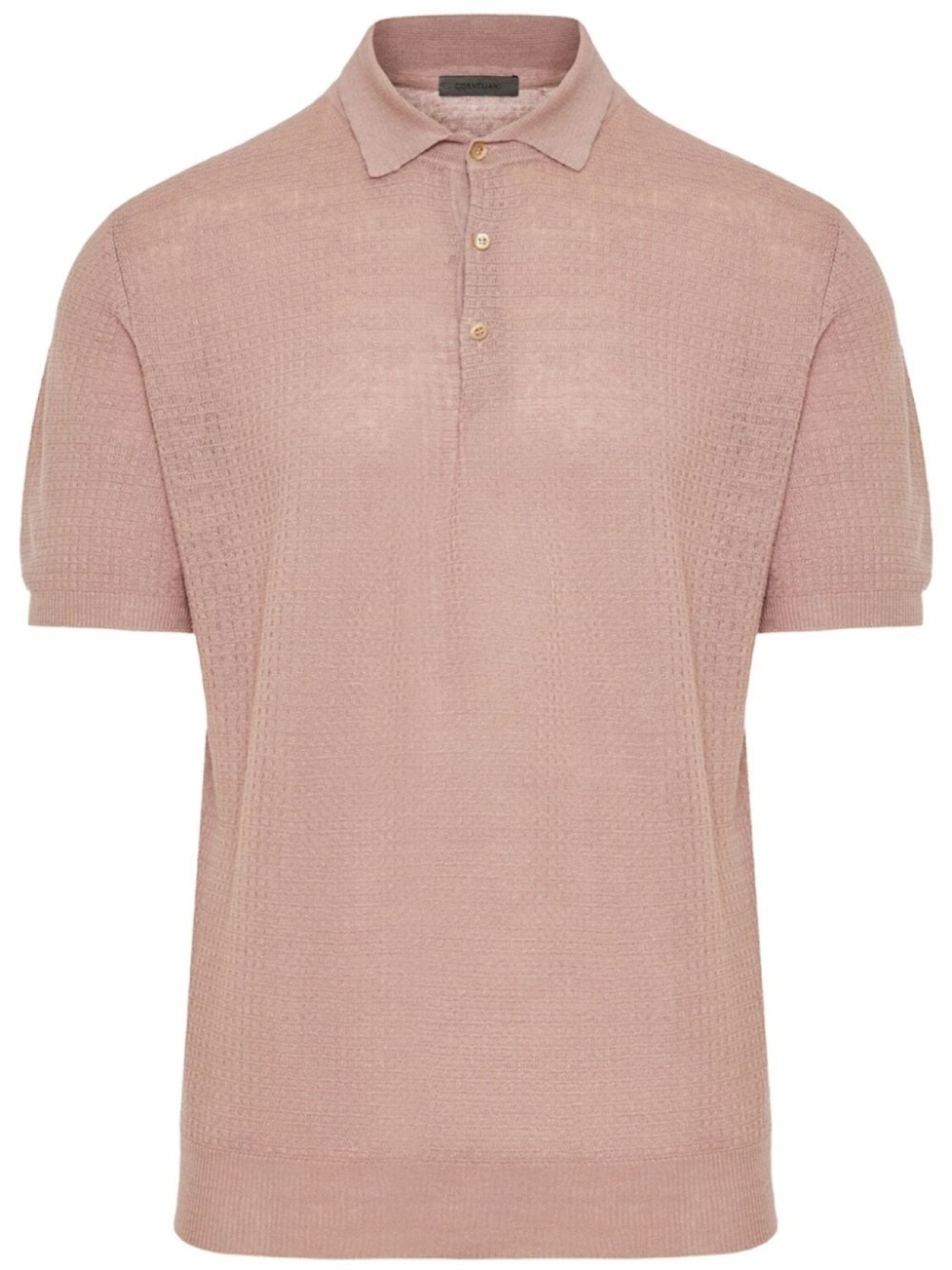 

Фактурная рубашка поло Corneliani, розовый