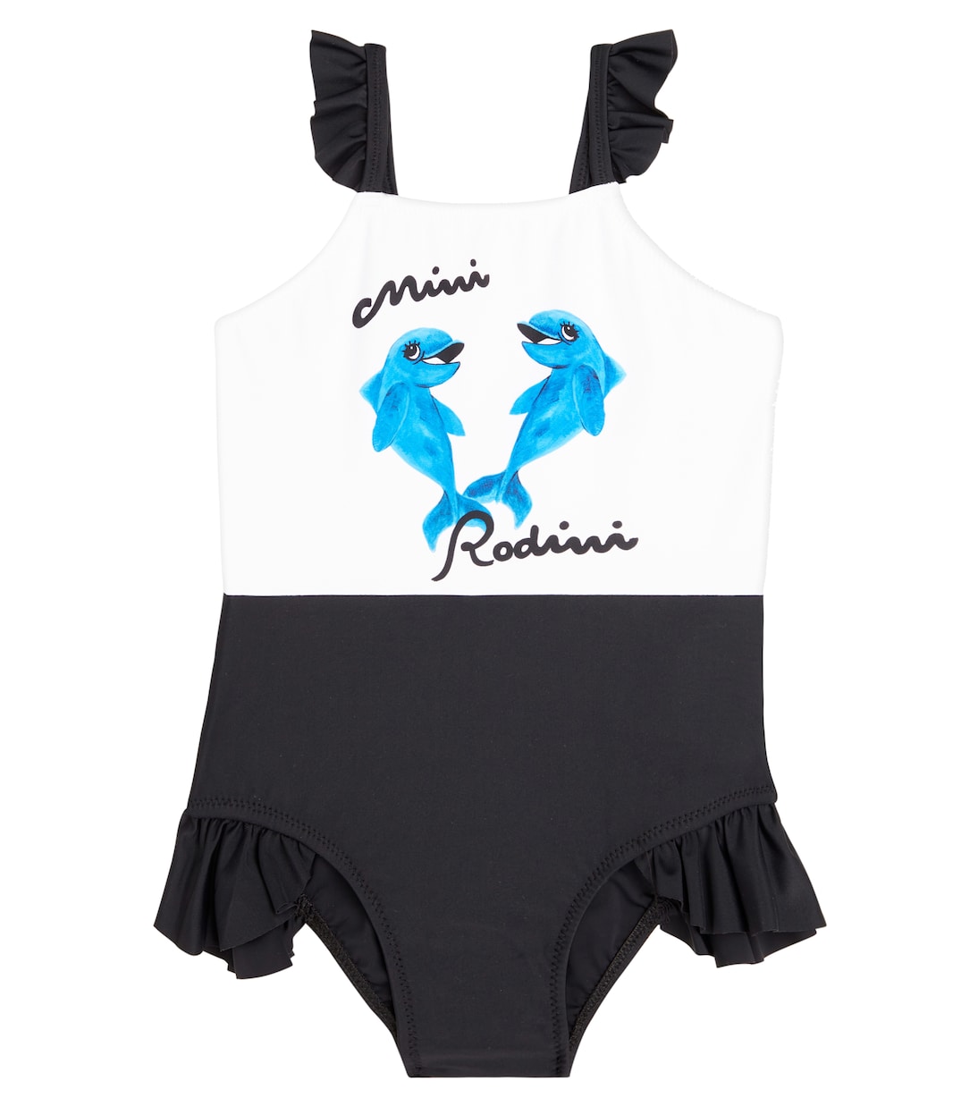

Купальник с оборками Дельфины Mini Rodini, разноцветный