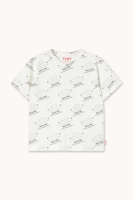 Футболка хлопковая Tiny Knitted Tee Tinycottons, белый — фото 2
