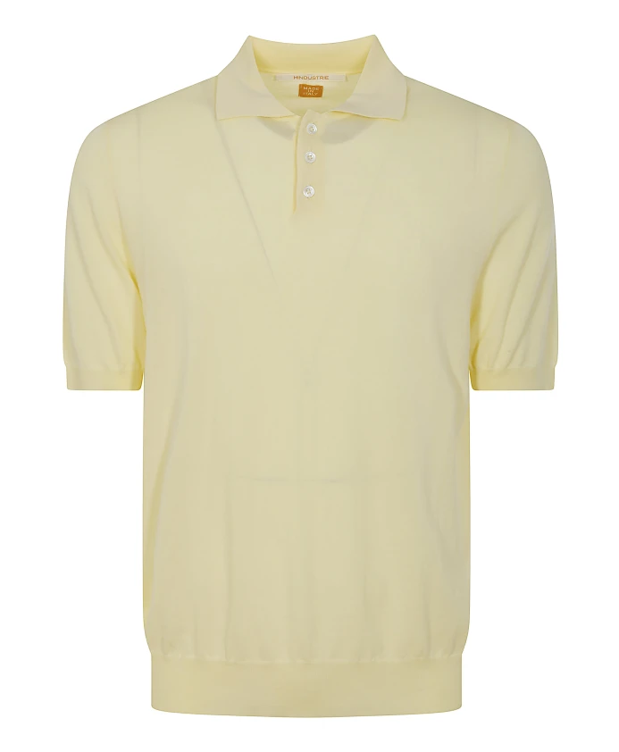 

Хлопковая рубашка-поло с короткими рукавами Hindustrie, бежевый