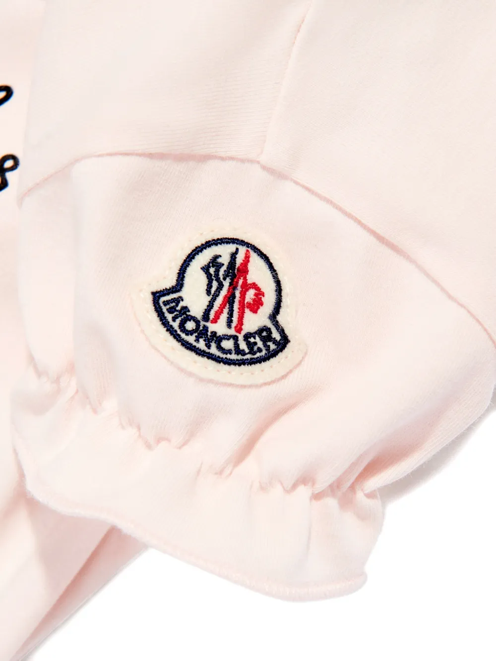 Футболка с принтом сердца Moncler Enfant, розовый — фото 3