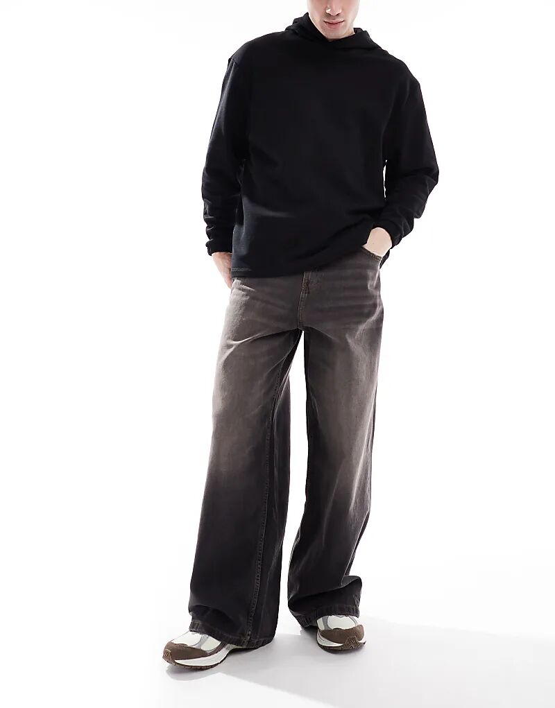 

Очень мешковатые джинсы черного цвета ASOS DESIGN