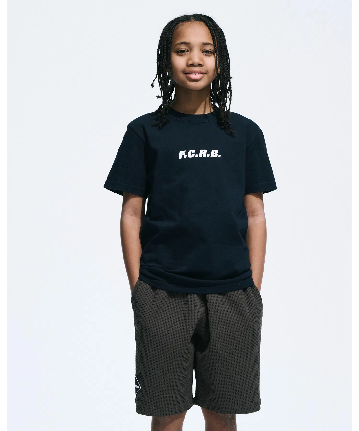 Детская футболка F.C.Real Bristol SIGNATURE TEE тёмно-синяя — фото 2