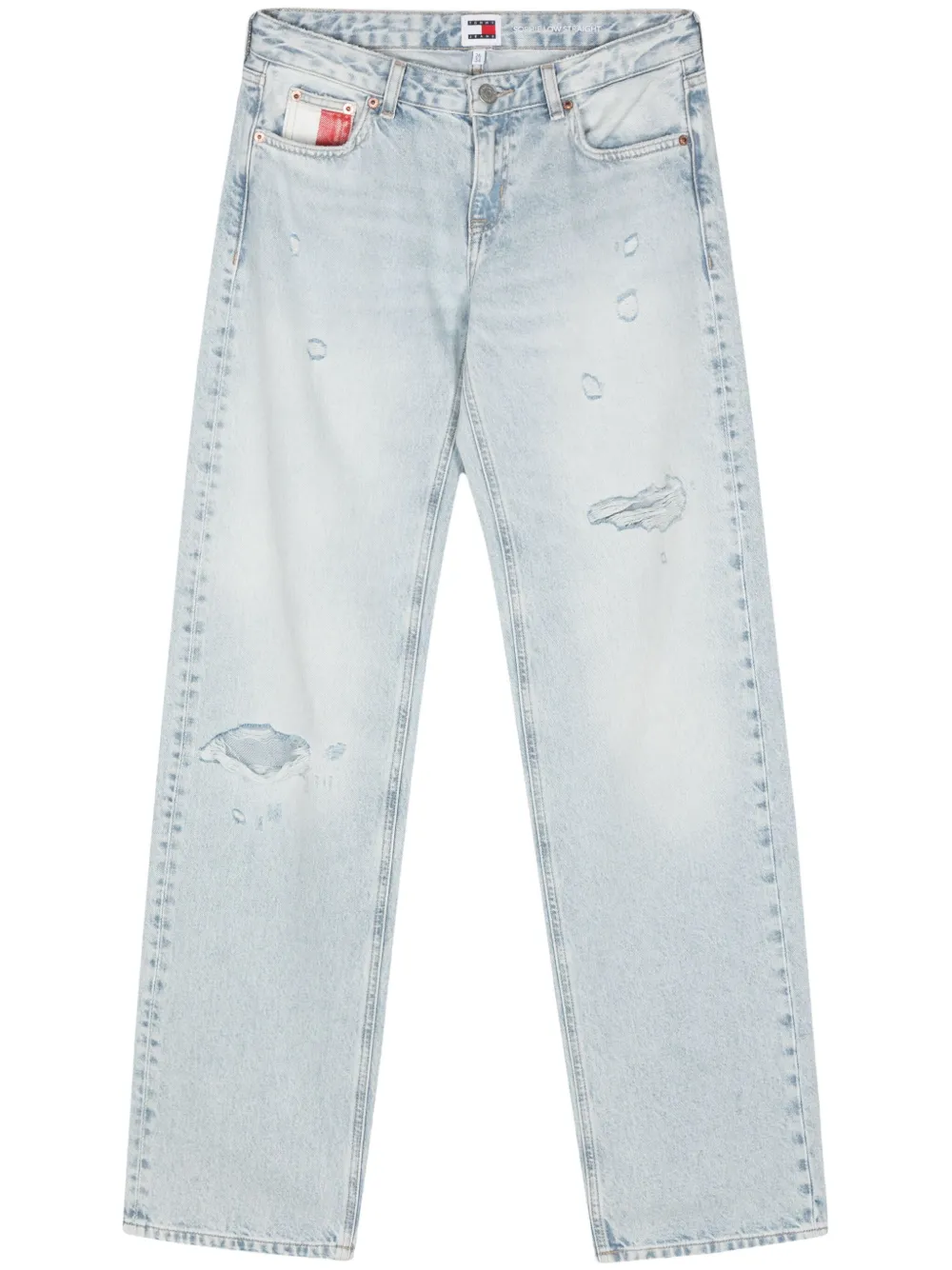 

Прямые джинсы средней посадки Tommy Jeans, синий