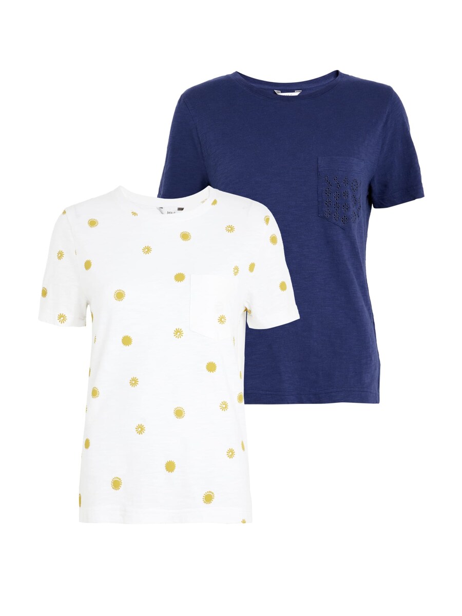 

Футболка Marks & Spencer Shirt, цвет navy/white