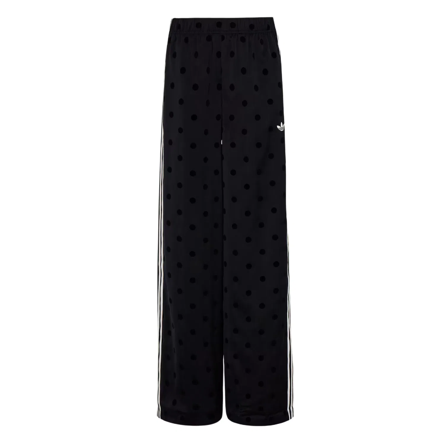 Широкие брюки из атласа в горошек, повседневные женские Adidas Originals, Black