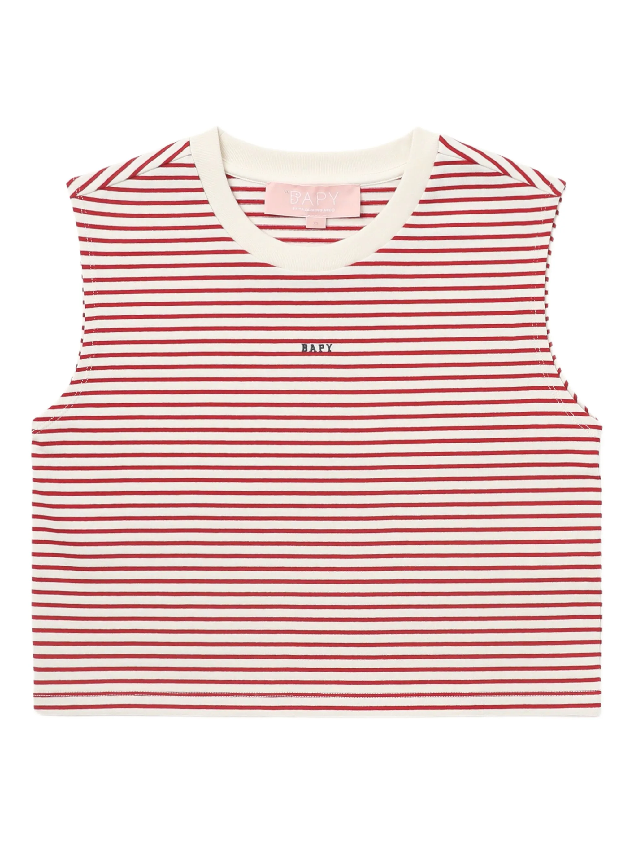 

Полосатый топ без рукавов Bapy By A Bathing Ape, красный