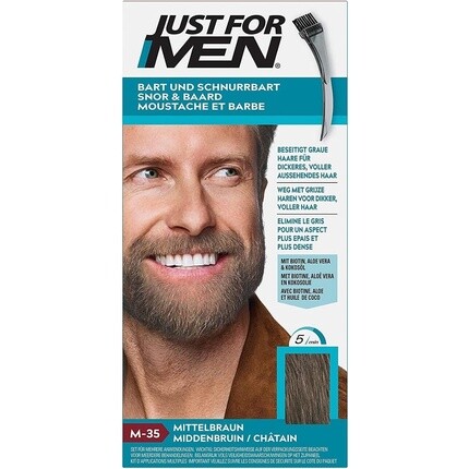 

Краска для усов и бороды средний коричневый 24G, Just For Men