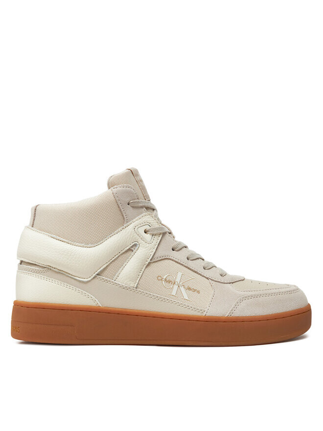 

Кроссовки Calvin Klein Jeans Basket Cup Mid Laceup Lth Ml Mtr, экрю, Белый, Кроссовки Calvin Klein Jeans Basket Cup Mid Laceup Lth Ml Mtr, экрю