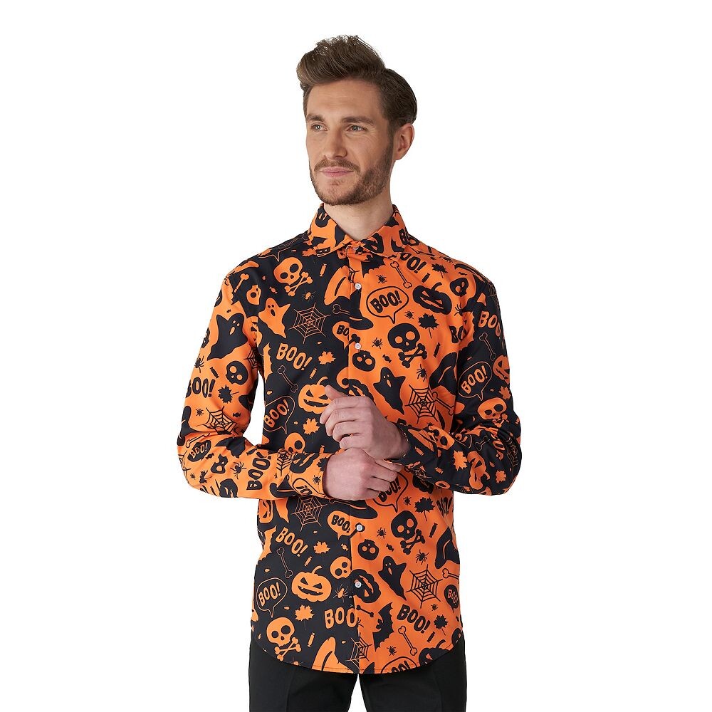 

Мужская рубашка Suitmeister на Хэллоуин, цвет Halloween Icons