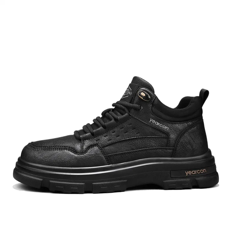 Кроссовки кожаные YEARCON Black