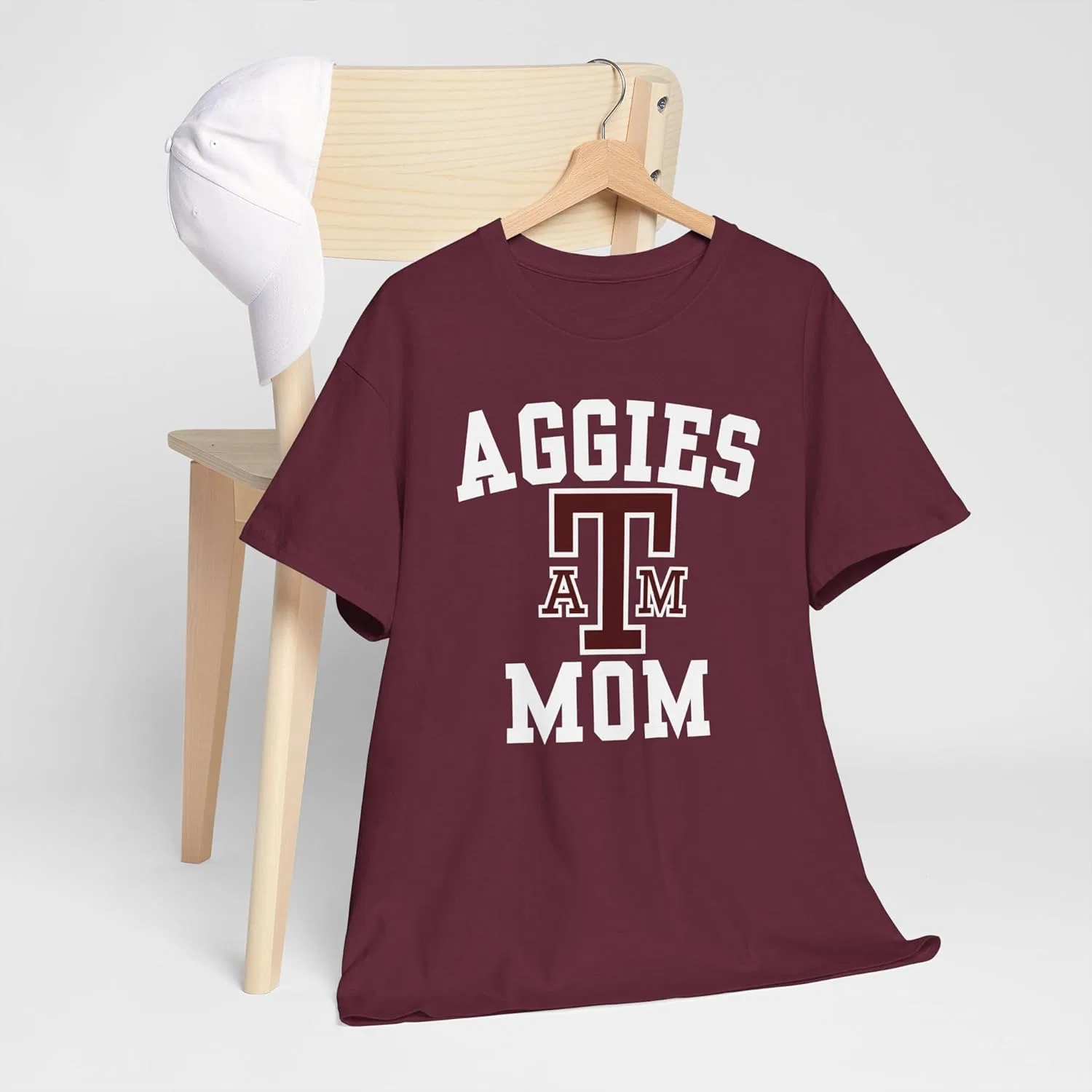 Футболка для мамы студента Техасского университета A&M (Texas Aggie Mom Tee Shirt) Футболка для студенческих игр Спортивная одежда Подарок — фото 4