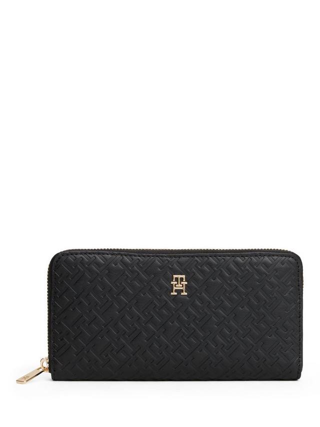 

Кошелек Monogram Large Zip Around Tommy Hilfiger, Black