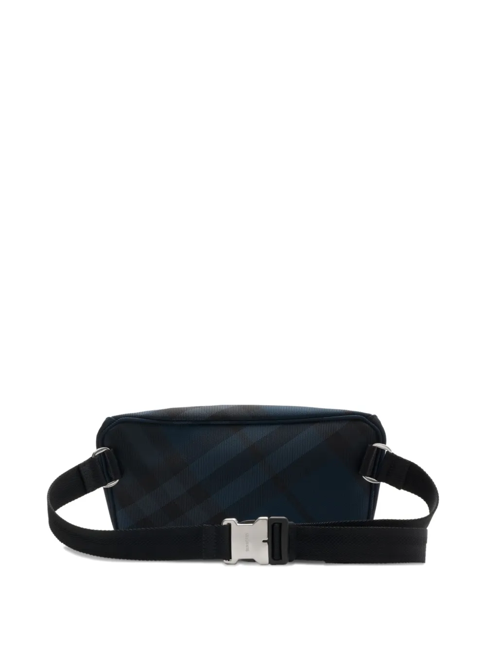 Поясная сумка в клетку BURBERRY, синий — фото 3