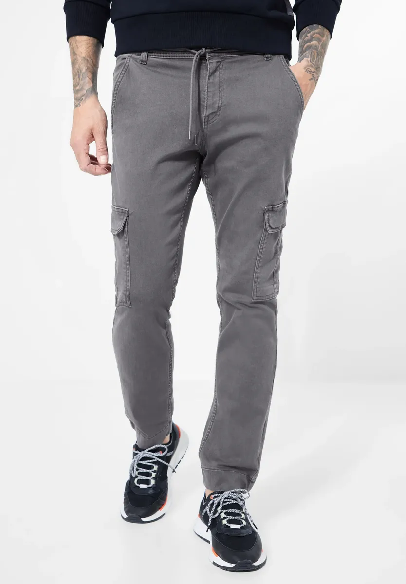 

STREET ONE МУЖСКИЕ брюки-карго с карманами-карго Street One Men, серый