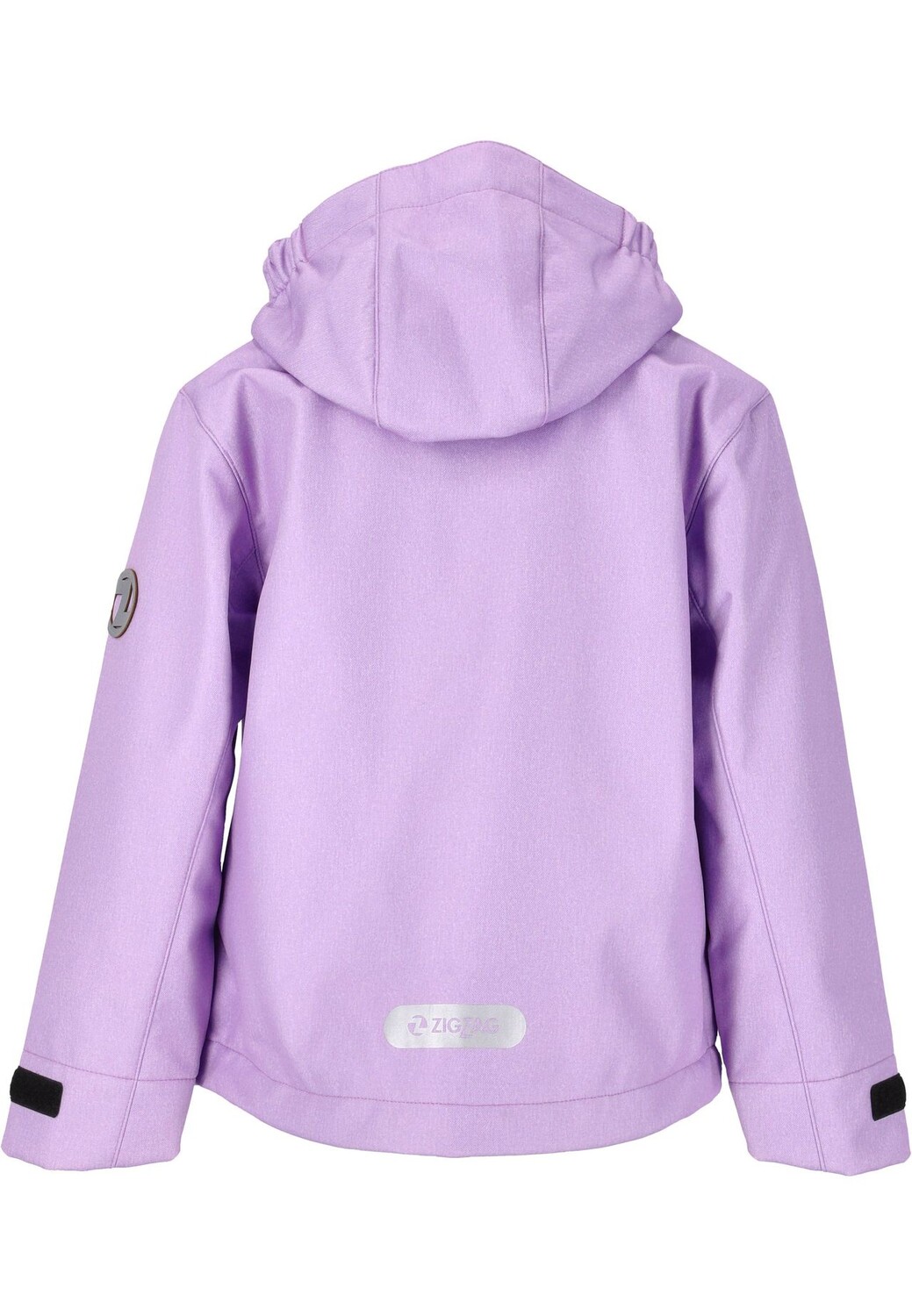 Куртка софтшелл MANONE MELANGE WATERPROOF с мягкой подкладкой из флиса ZIGZAG, цвет Lavendula — фото 3