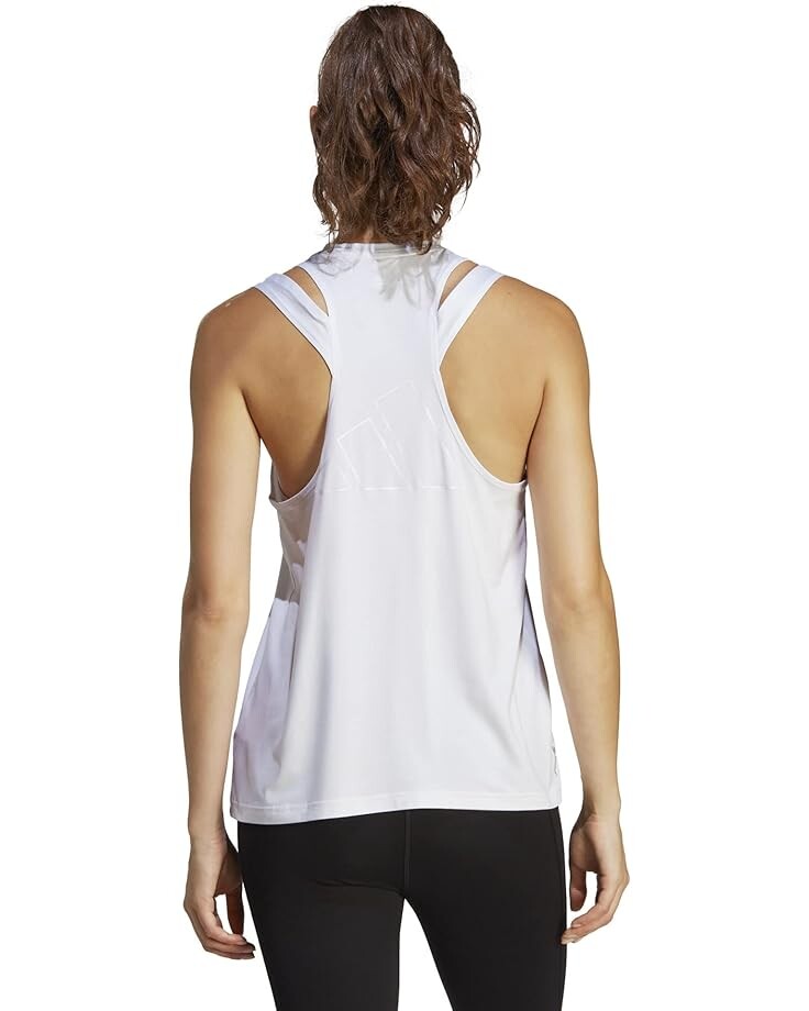 

Топ Adidas Aeroready Training Essentials 3-Bar Tank Top, белый