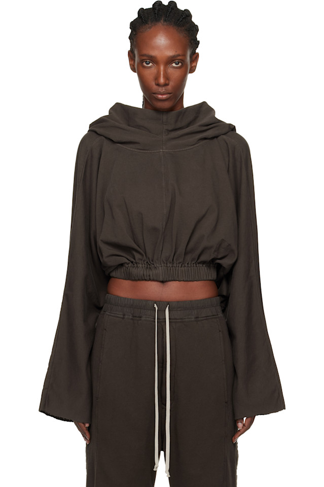 

Укороченная толстовка Gray Concordians Rick Owens Drkshdw, Dark Dust