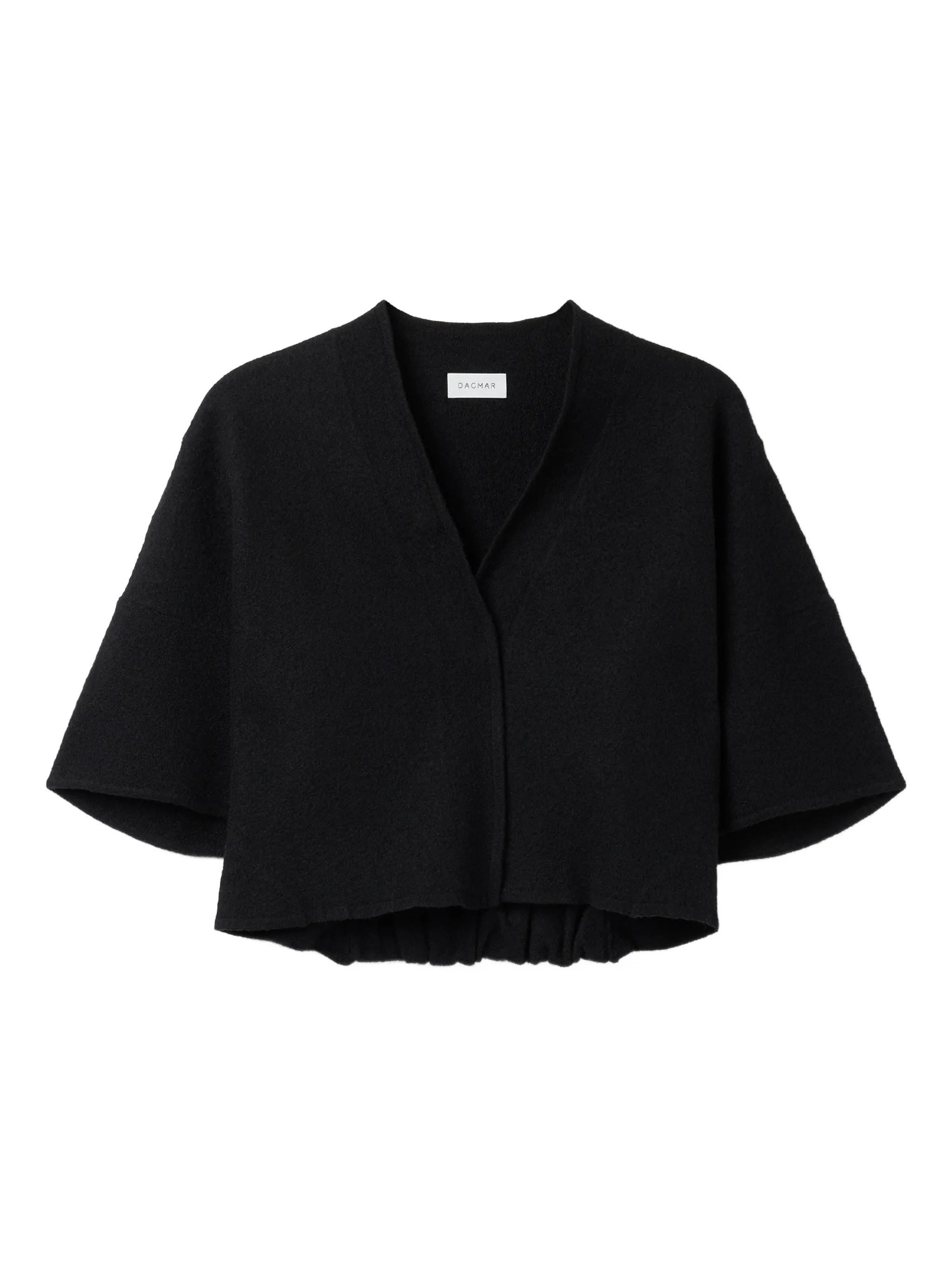 

Короткий шерстяной кардиган House Of Dagmar, черный