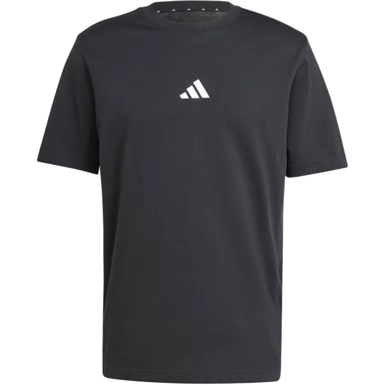 Футболка Essentials Small Logo Single Jersey Adidas, черный