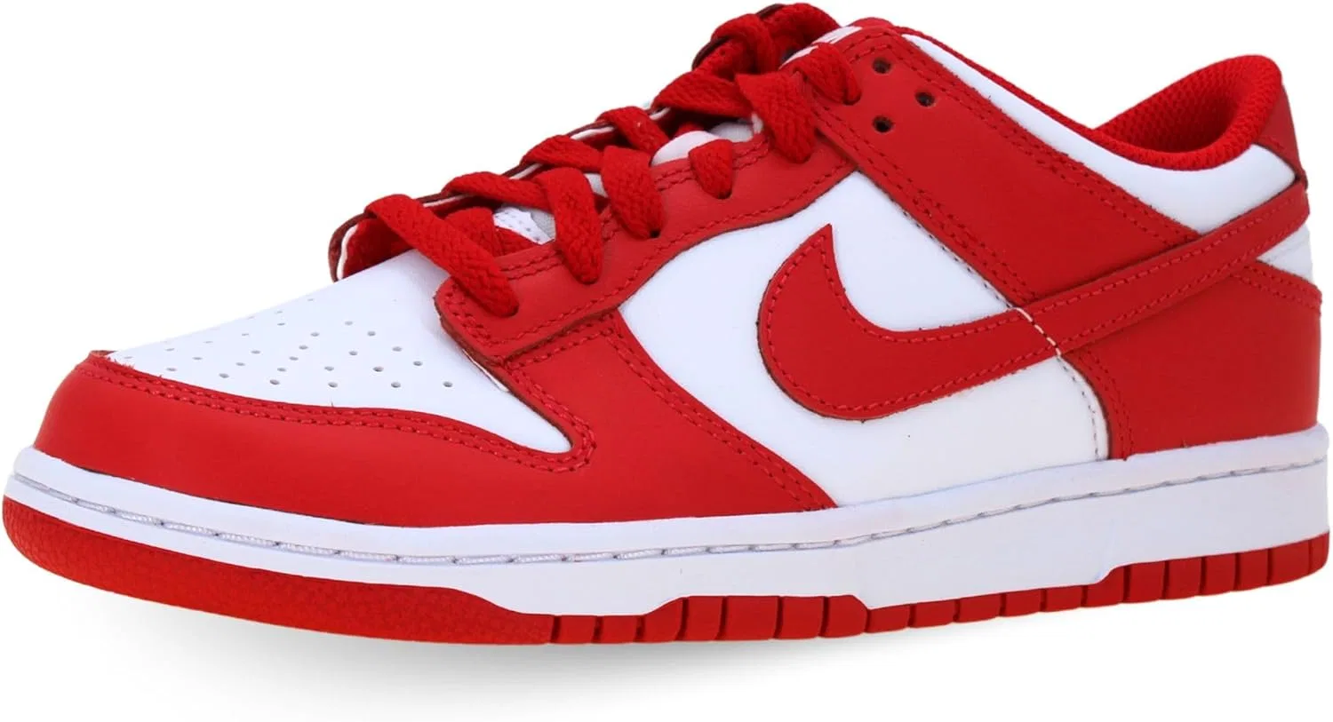 Кроссовки Nike Dunk Low, белый/University Red