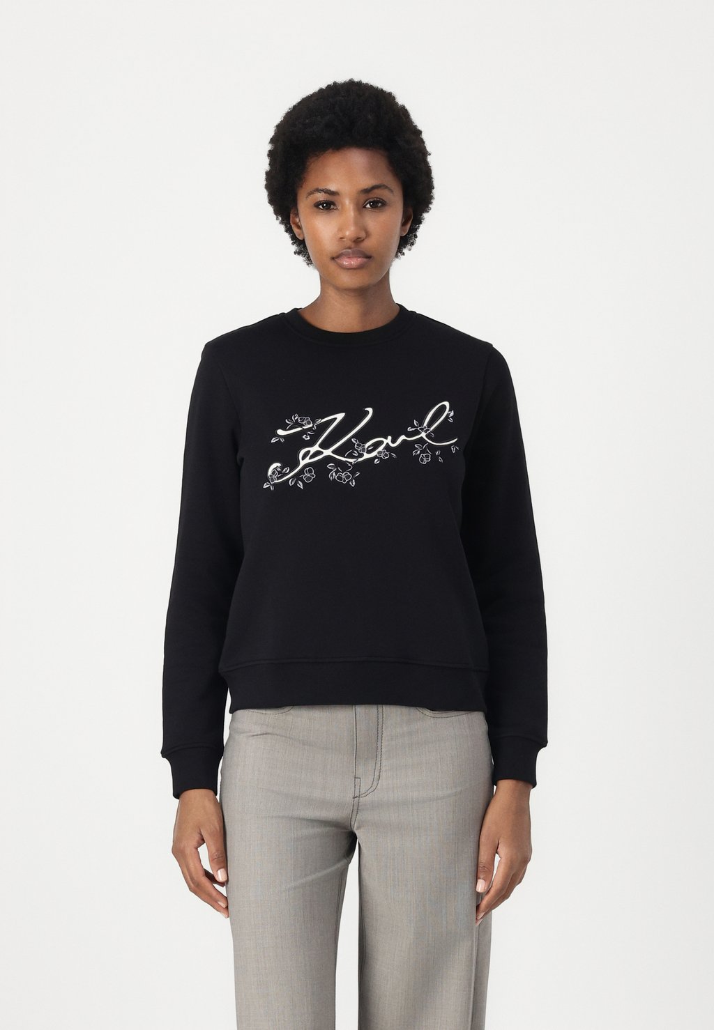

Толстовка ORCHID LOGO KARL LAGERFELD, черный