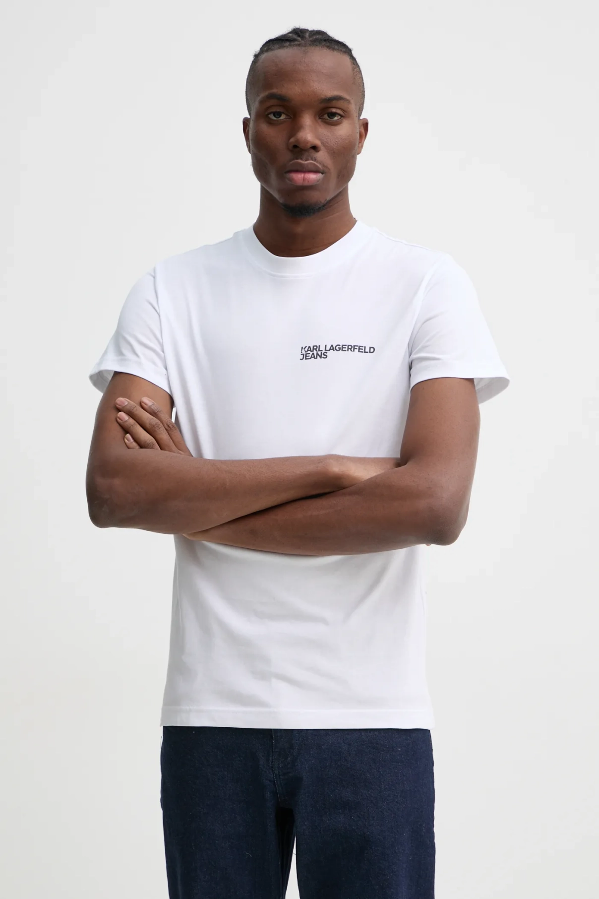 

Хлопковая футболка Karl Lagerfeld Jeans, белый