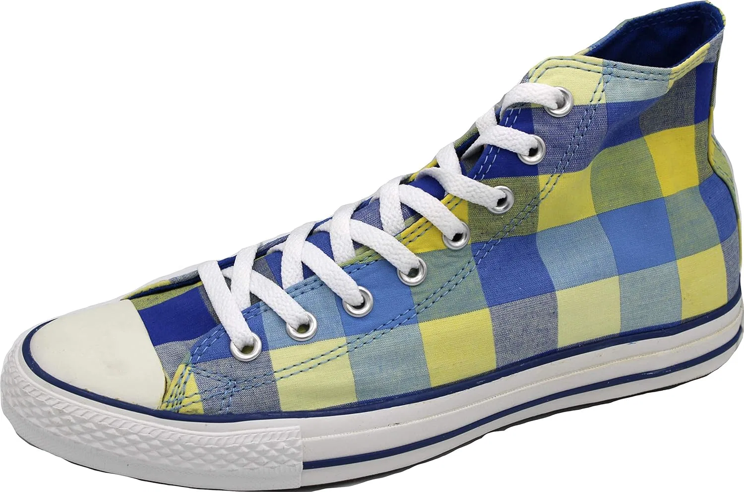 Кроссовки Converse All Star Hi, 2-Blue Yellow — фото 2