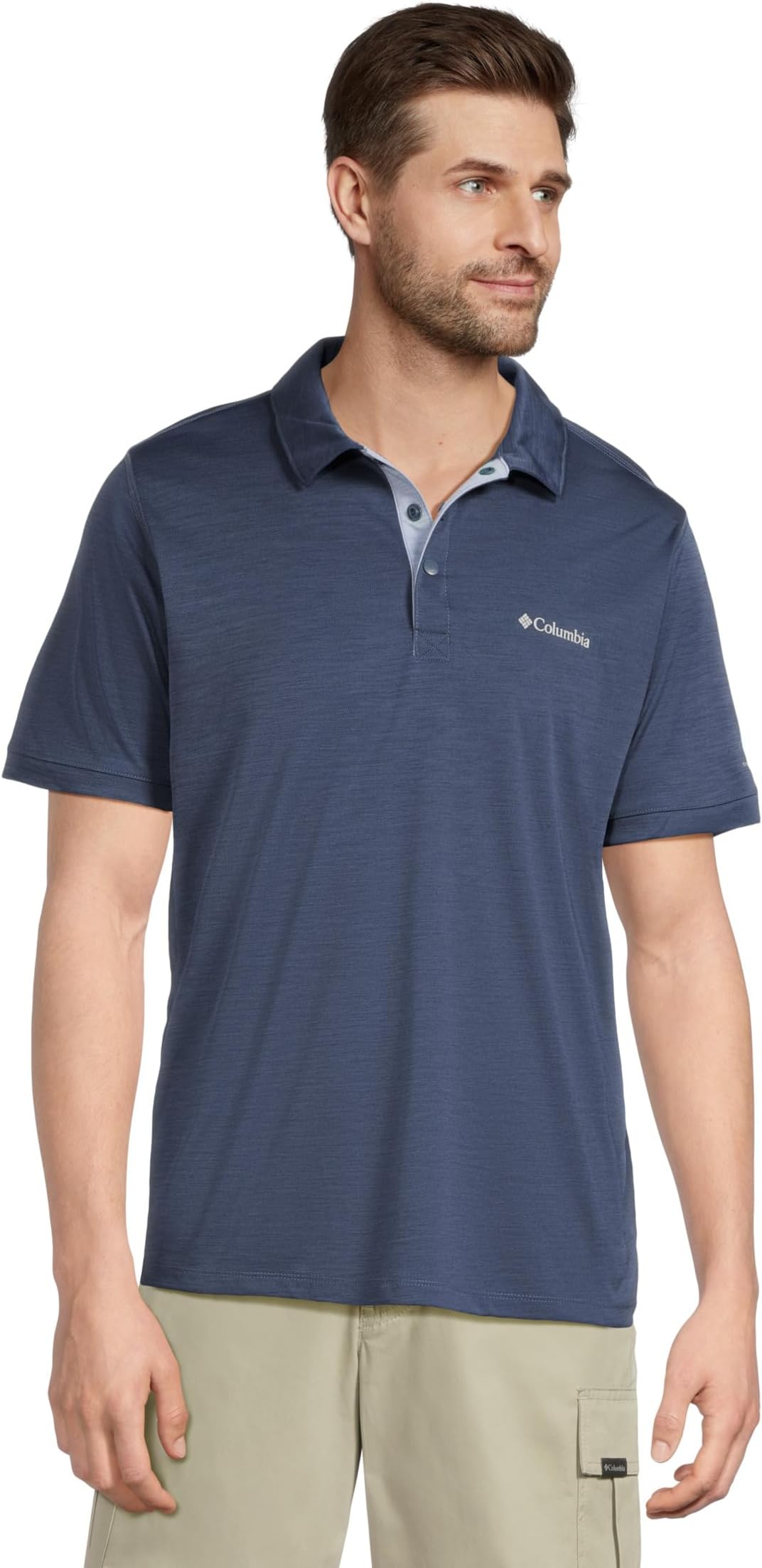 

Поло Columbia Sage Peak Knit Polo, цвет Dark Mountain Heather