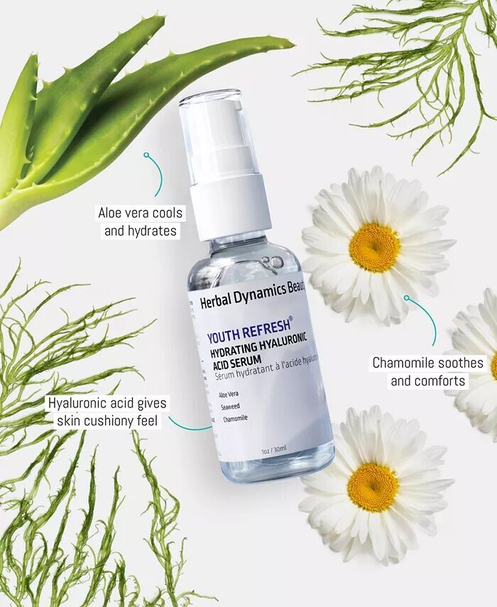 Сыворотка Herbal Dynamics Beauty — Гиалуроновая кислота % увлажняющая — фото 4