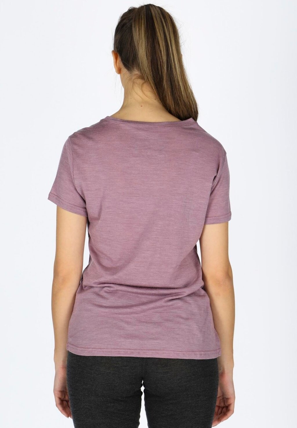 

Принт на футболке Himalaya Merino Wool Tee W Swedemount, меланжевая пыльная роза
