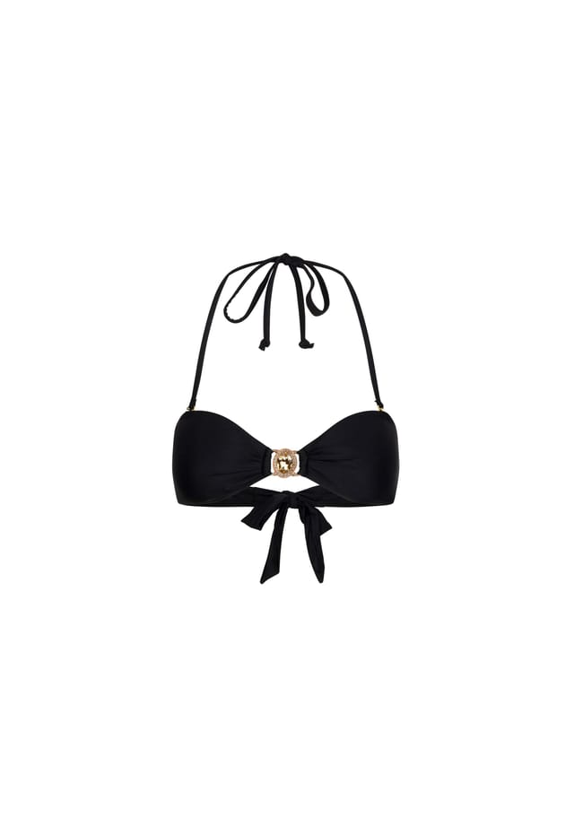 

Бикини-Топ-Бандо amour с великолепной отделкой камнями Moda Minx, черный