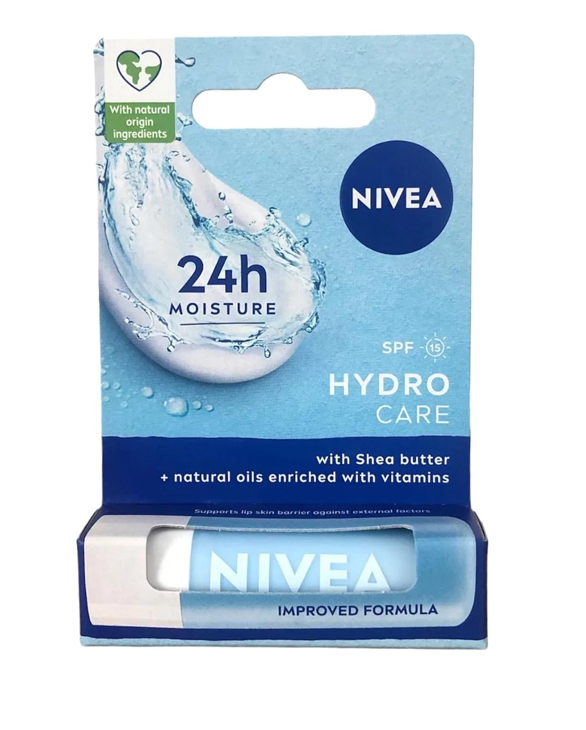 Бальзам для губ NIVEA Hydro Care SPF15 с органическим маслом жожоба Nivea
