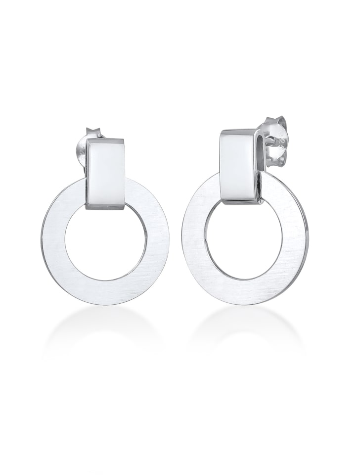 

Elli Серьги в форме круга из серебра 925 пробы