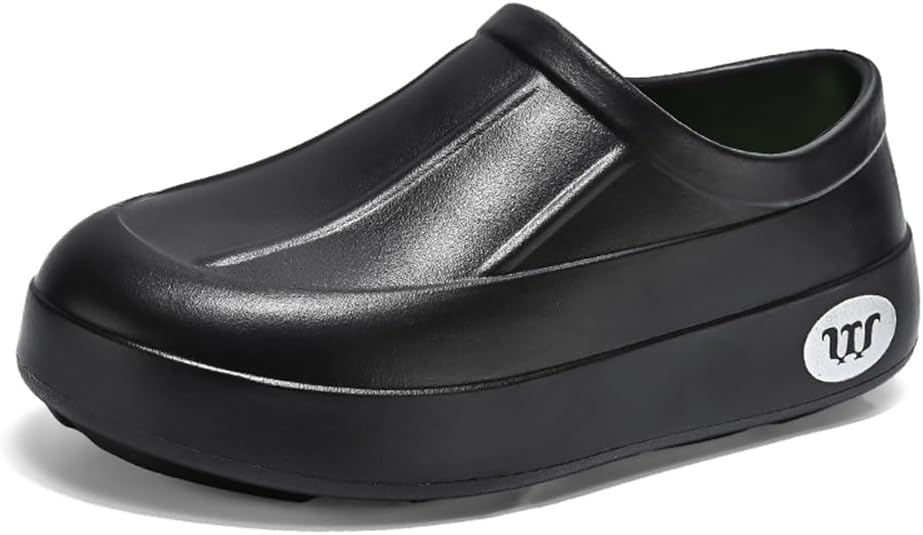 

Мужские туфли-армадиллоны для шеф-поваров 2025 года, новые, с противоскользящей подошвой, легкие, водонепроницаемые сабо для женщин, идеальная рабочая обувь для кухни Snugeasy, черный